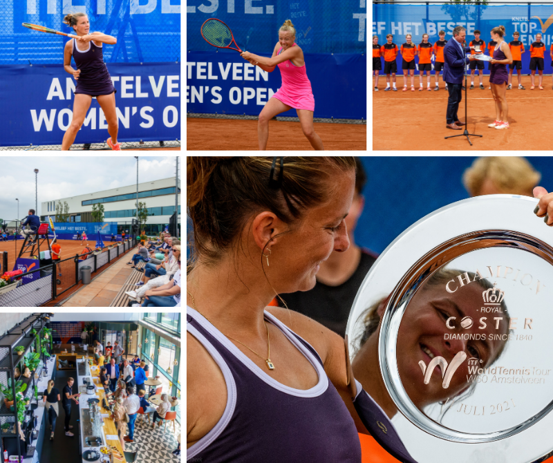Quirine Lemoine (NL) defeated Germany's Yana Morderger 7-5 6-4 in the women's singles final of the 2021 ITF Amstelveen Women's Open.